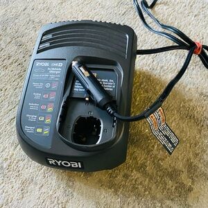 RYOBI One+ In-Vehicle Battery Charger - Black